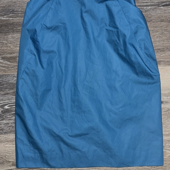 J. Crew Formal Cocktail Blue Strapless Mini Dress - Size 2P - Picture 3 of 10